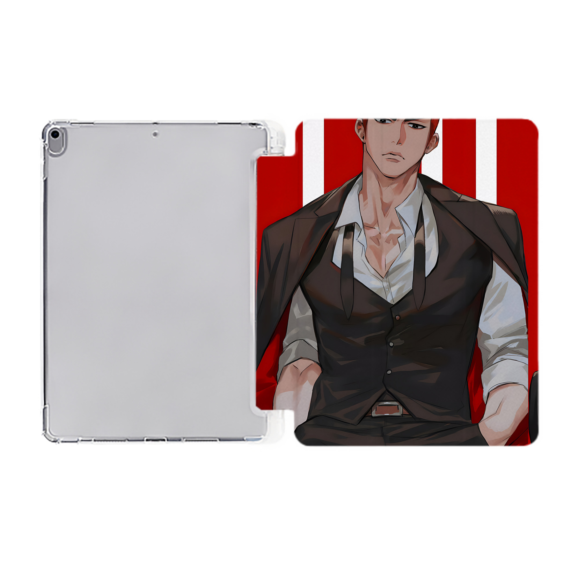 （画像用） SLAM DUNK／スラムダンク IPad ケース ペン収納付き 三つ折りスタンド PUレザー×シリコン 対応機種9.5/10.5/10.9インチ